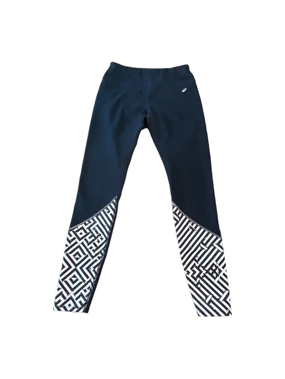 ASICS Black Leggings with Decorative Ankle Women’s Size M